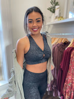 Shimmer Baby Foil Print Sports Bra