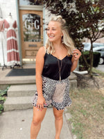 Mixed Print Shorts