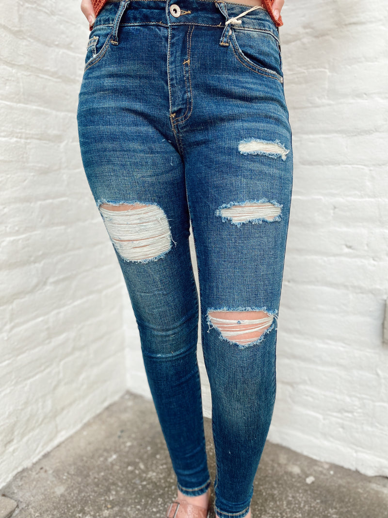 Darla Distressed Skinny Jean