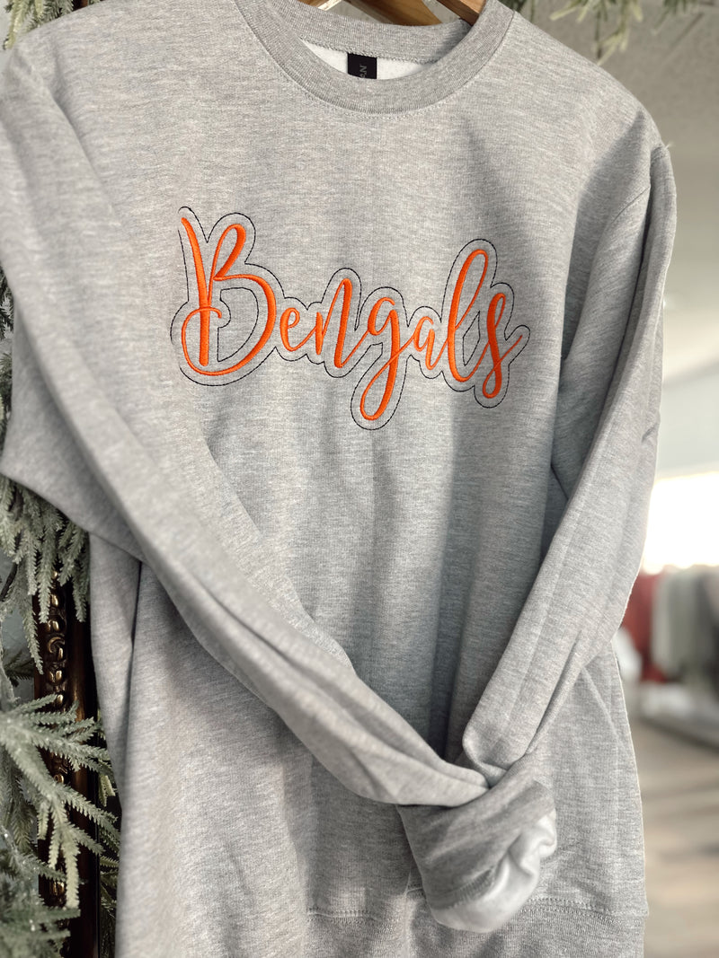 Gameday Spirit Crewneck- Grey