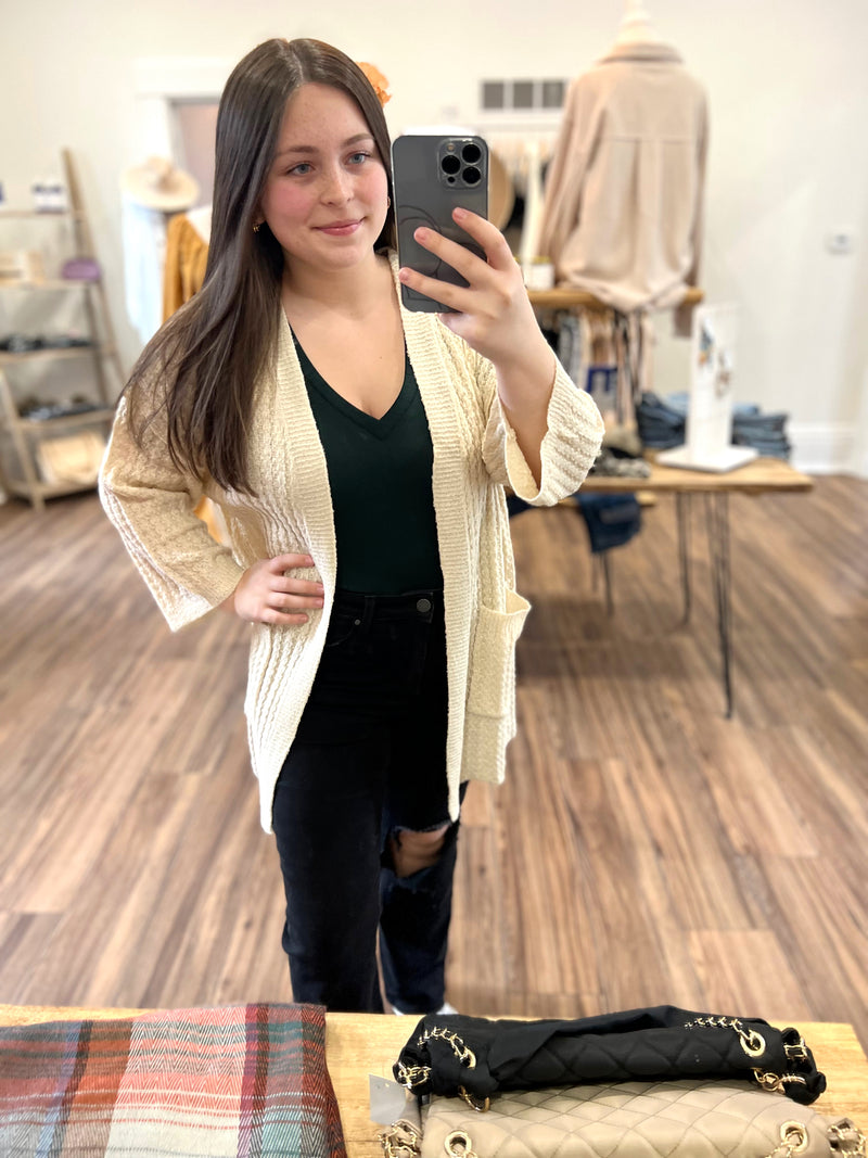 New You Waffle Cardigan
