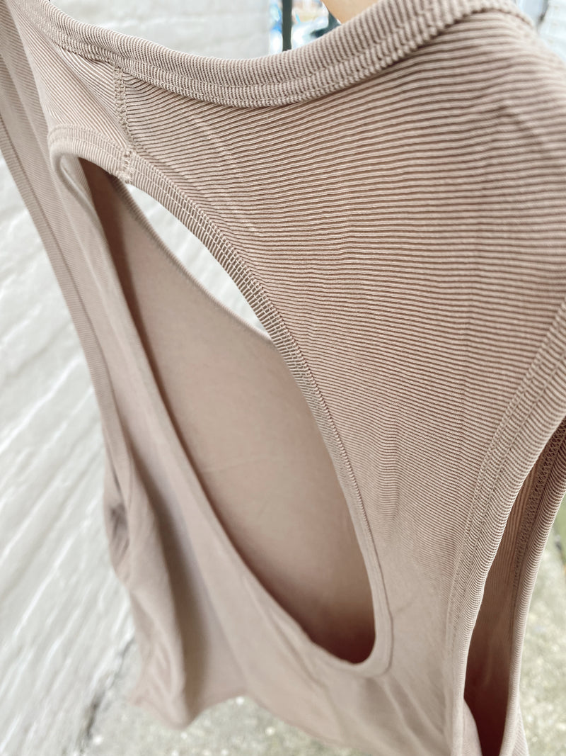 Luna Cut-Out Back Athleisure Top