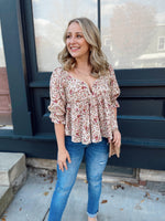 Halle Floral Print Top
