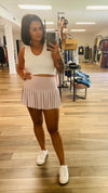 Sporty Gal Active Tennis Skirt-Pale Purple/Pink