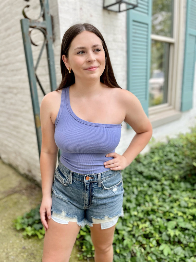 Always Trendy One Arm Brami-Dark Periwinkle