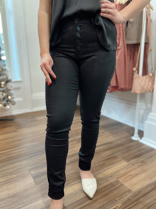 Beeba High Rise Button Down Jean