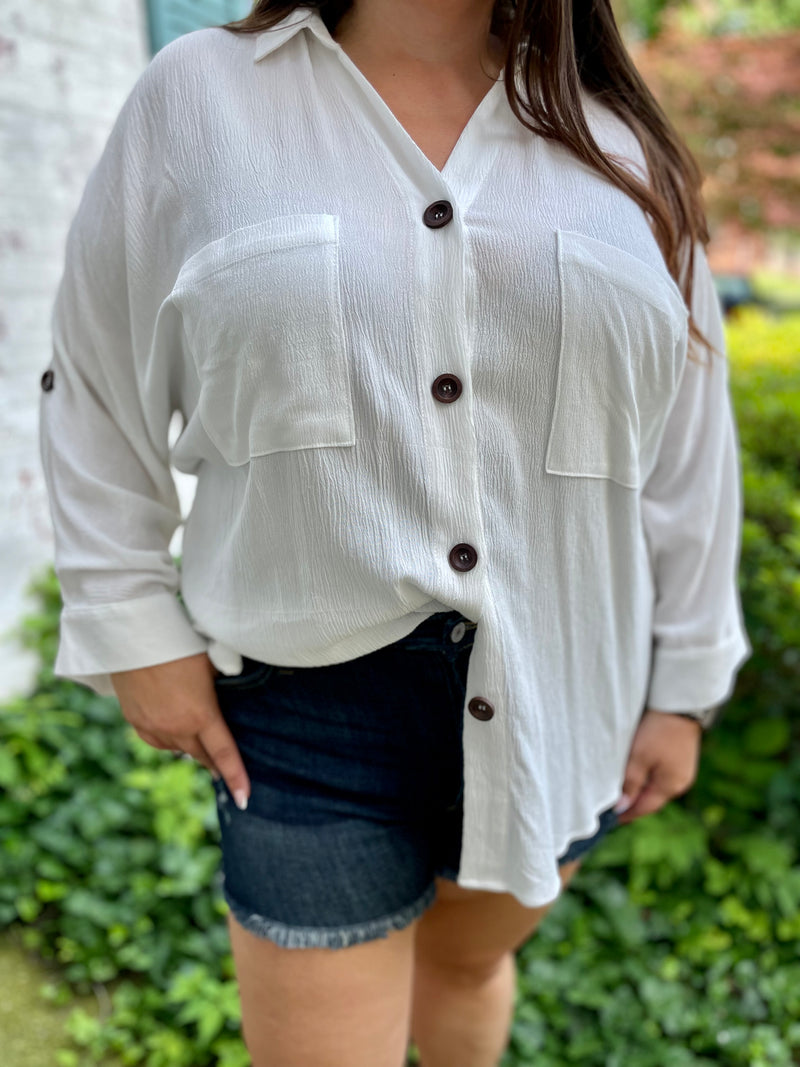 Need, Must, Want Button Up Top