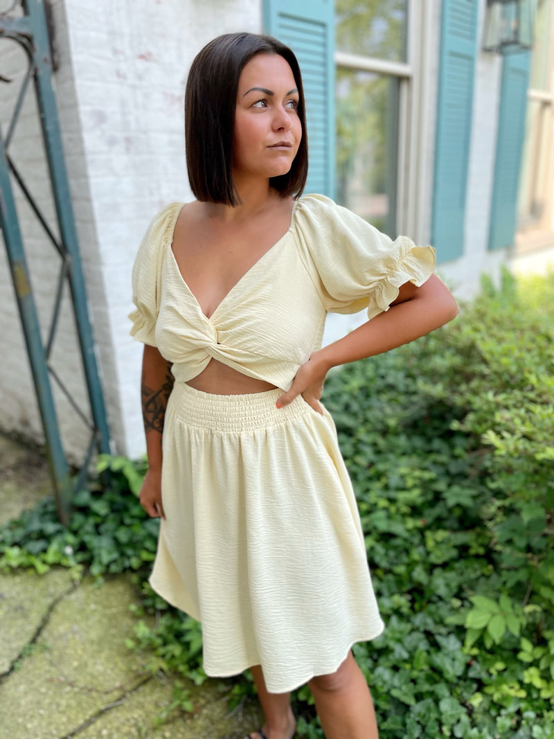 Oh Honey Puff Sleeve Dress