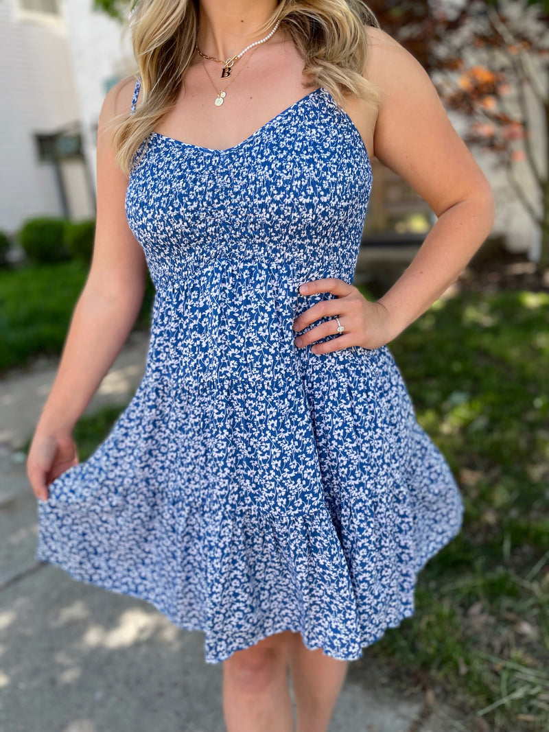 Palm Breeze Floral Dress