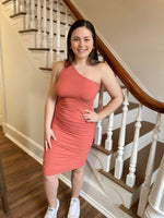 Just Yearning One Shoulder Dress