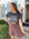 Sassy Satin Pleated Skirt