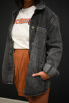 Lillee Denim Jackets-Charcoal