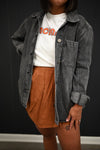 Lillee Denim Jackets-Charcoal