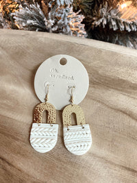 Patterned Clay Earrings