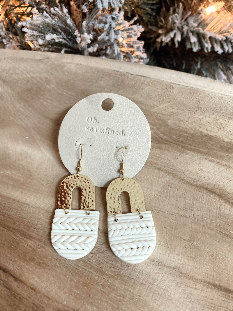 Patterned Clay Earrings