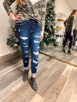 Mia Distressed Dark Wash Jeans