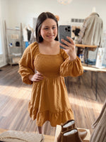 Charming Beauty Cut Out Woven Dress