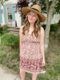 Making Memories Paisley Print Dress