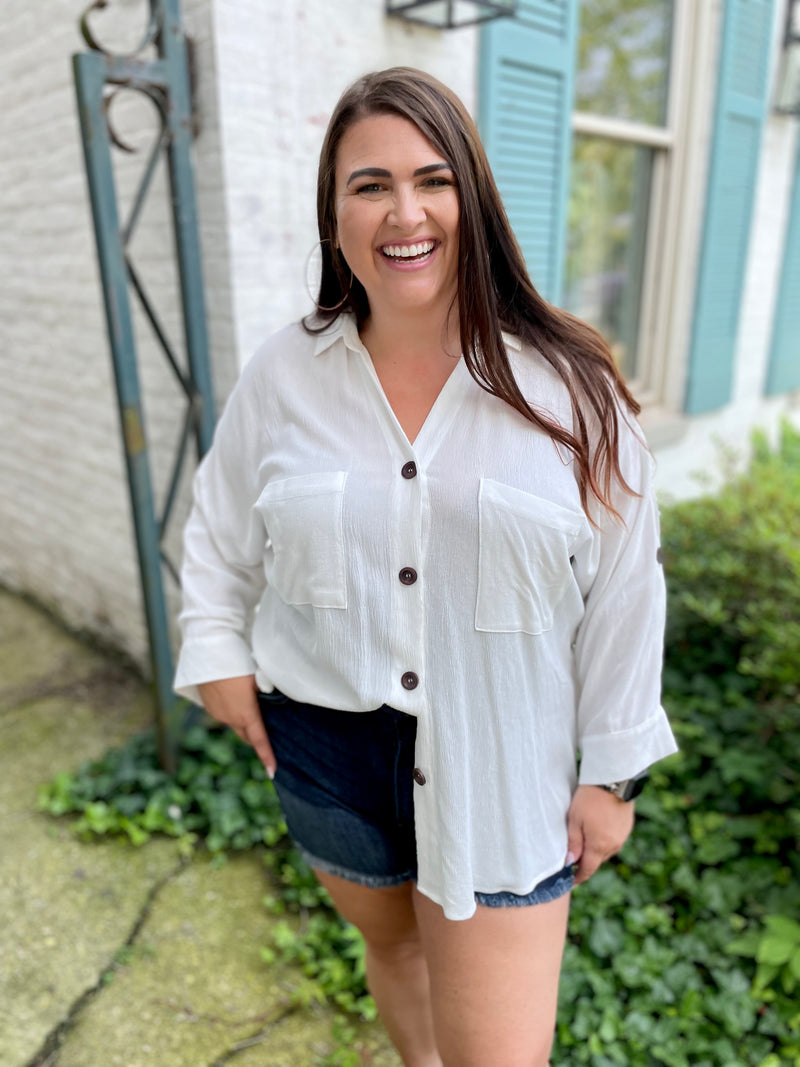 Need, Must, Want Button Up Top