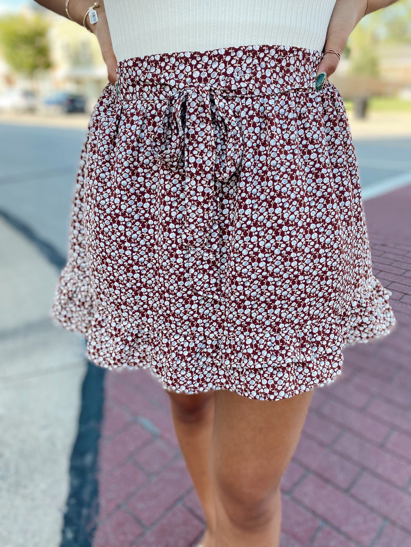 Linnea Floral Mini Skirt