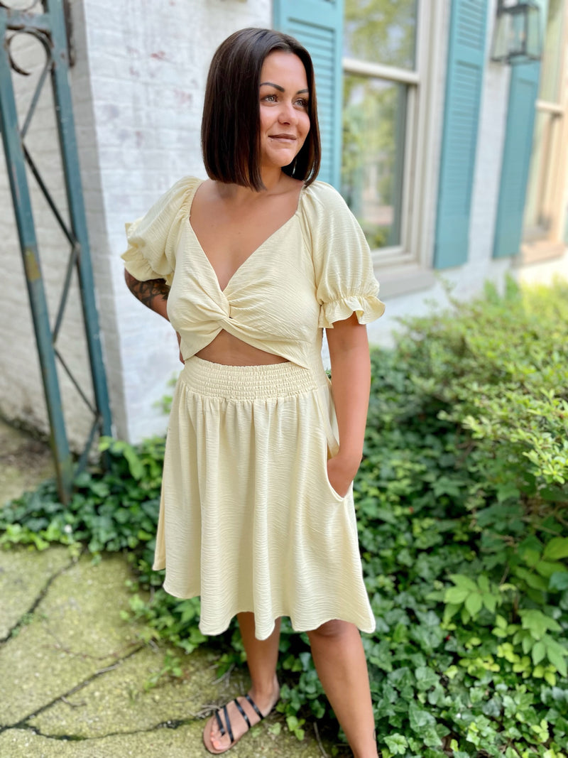 Oh Honey Puff Sleeve Dress