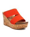 BARE All Orange Platform Wedge | Matisse