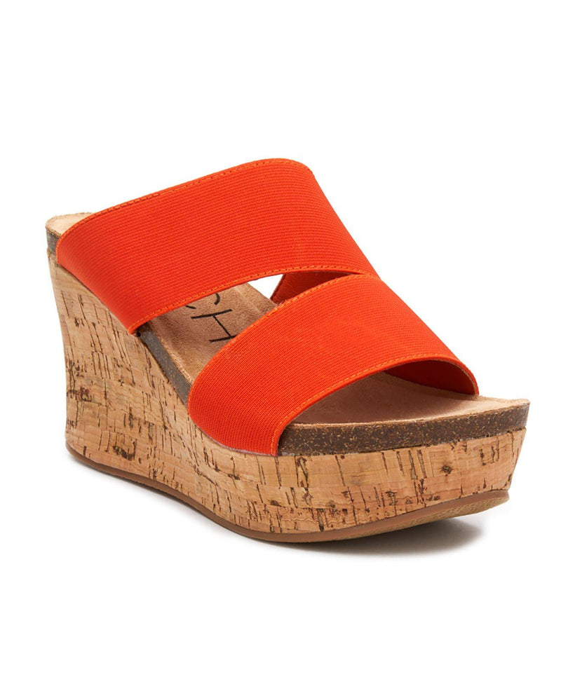 BARE All Orange Platform Wedge | Matisse