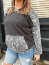 Mosalyn Camo Print Hoodie