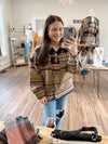 Lost Without You Aztec Pattern Jacket-Mustard Mix