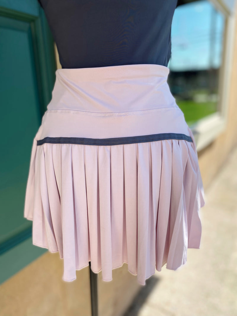 Sporty Gal Active Tennis Skirt-Pale Purple/Pink