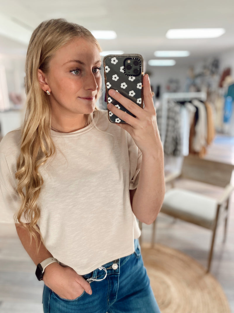 Kalina Flowy Top-Natural