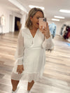 Forever Yours Swiss Dot Dress-White