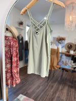 Polley Seamless Tank Top- Sage