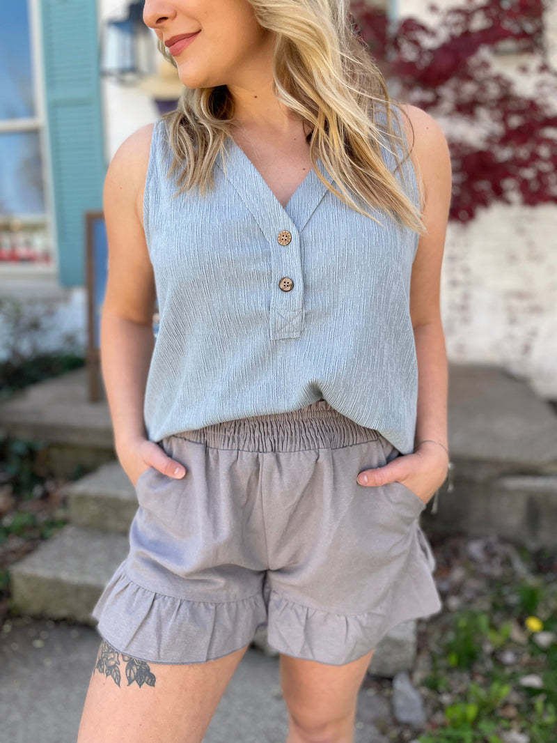 Relaxed Day Smocked Shorts