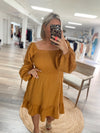 Charming Beauty Cut Out Woven Dress