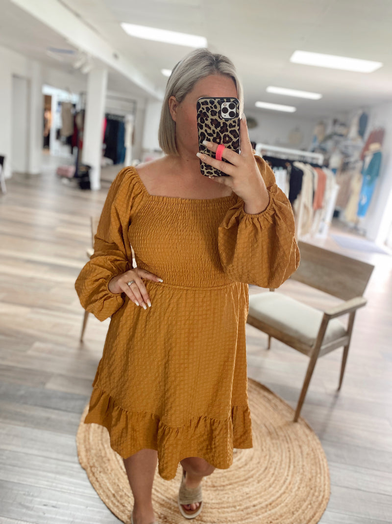 Charming Beauty Cut Out Woven Dress