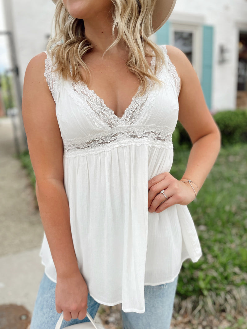 Romantic Day Lace Tank