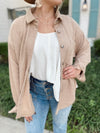 Kaiya Textured Sleeveless Top-Cream