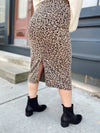 Lina Cheetah Midi Skirt