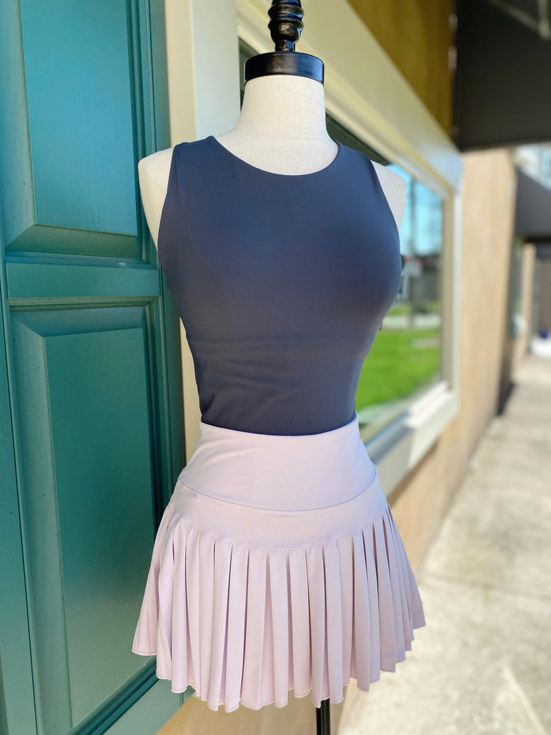 Sporty Gal Active Tennis Skirt-Pale Purple/Pink