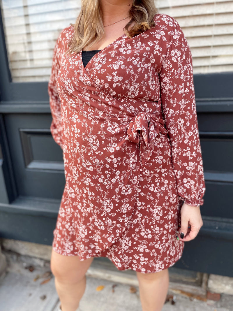 Whitley Floral Wrap Dress