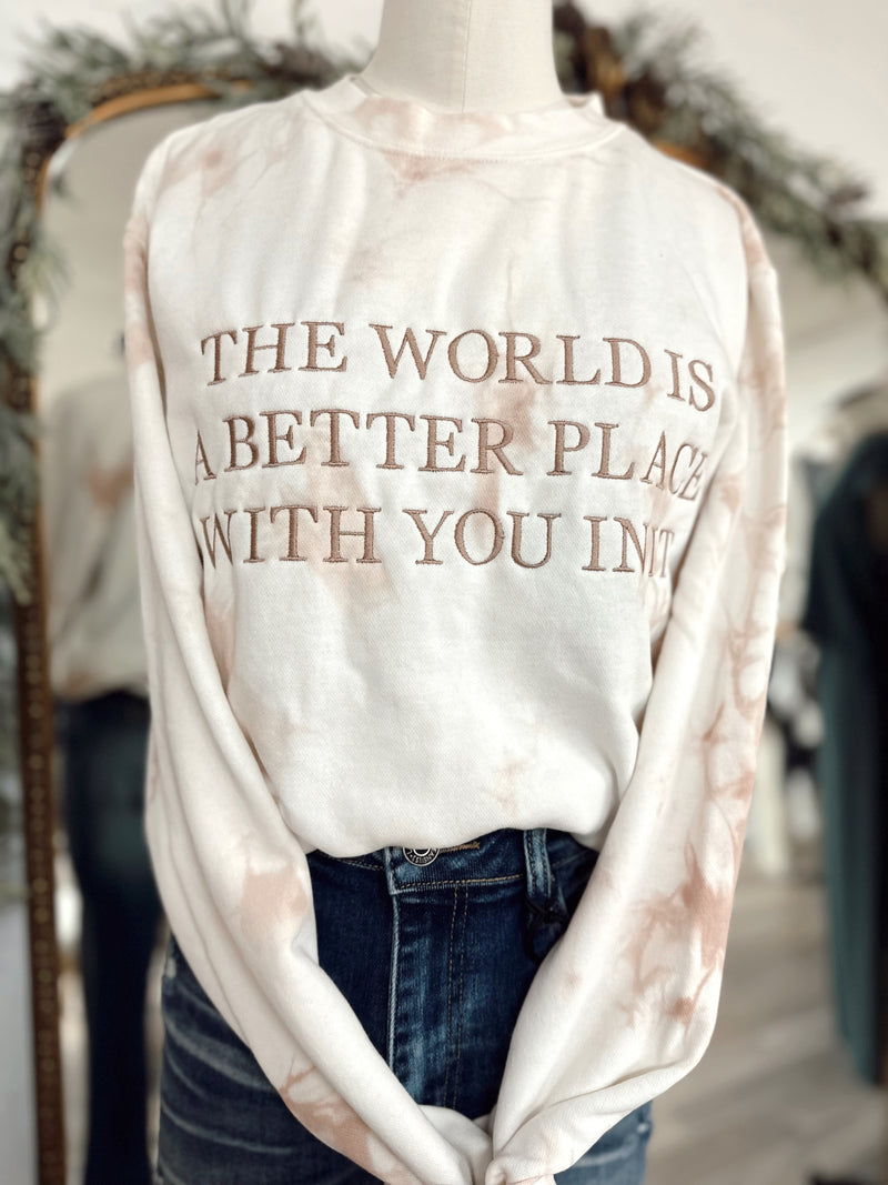 ***PREORDER***The World Embroidered Crewneck