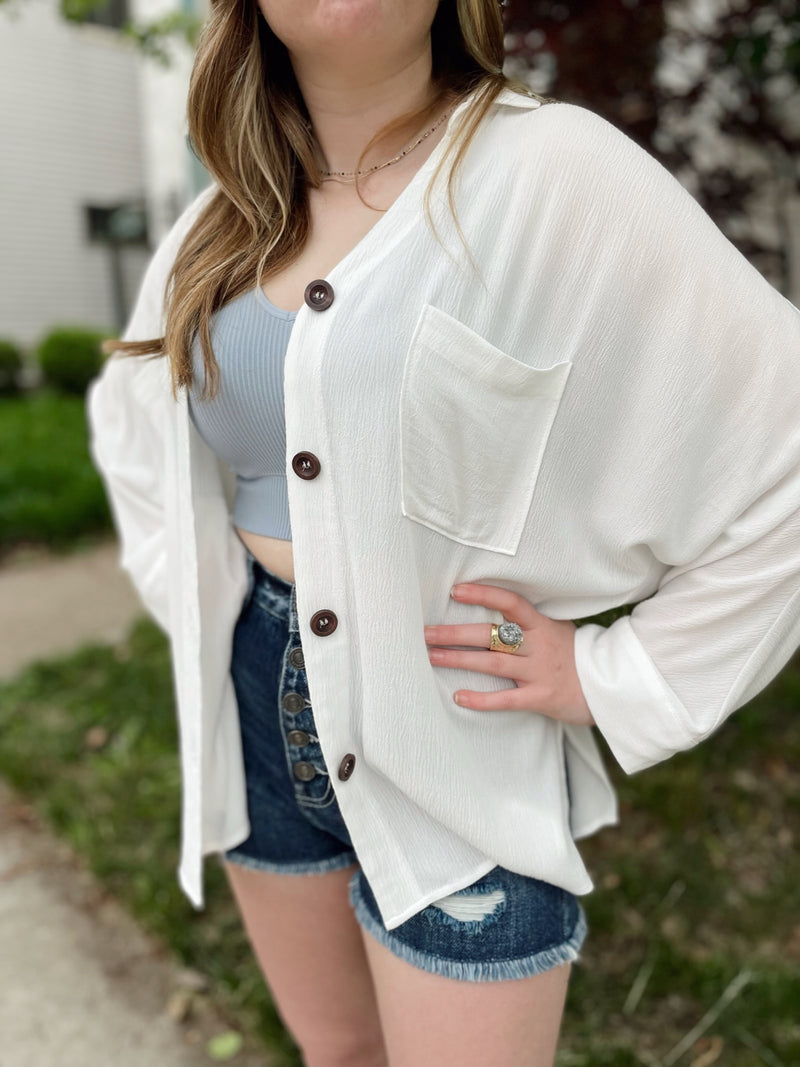 Need, Must, Want Button Up Top