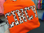 Leopard Cincy Applique Crewneck Sweatshirt