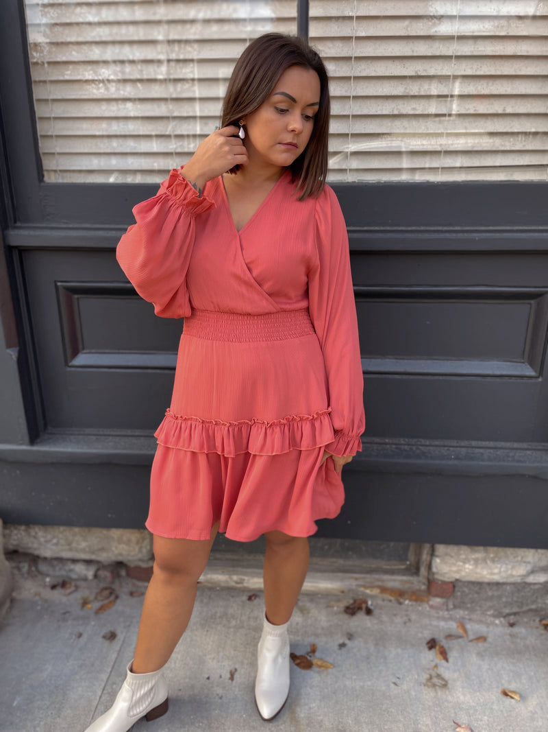 Liz Bubble Sleeve Dress