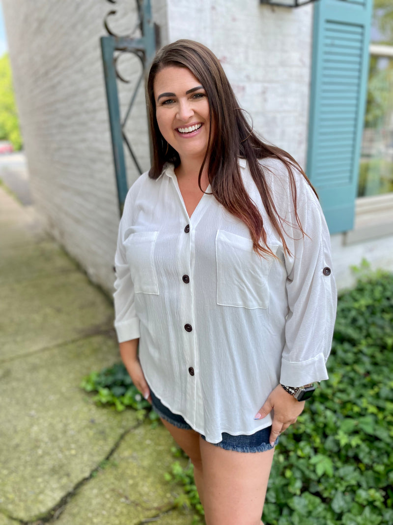 Need, Must, Want Button Up Top
