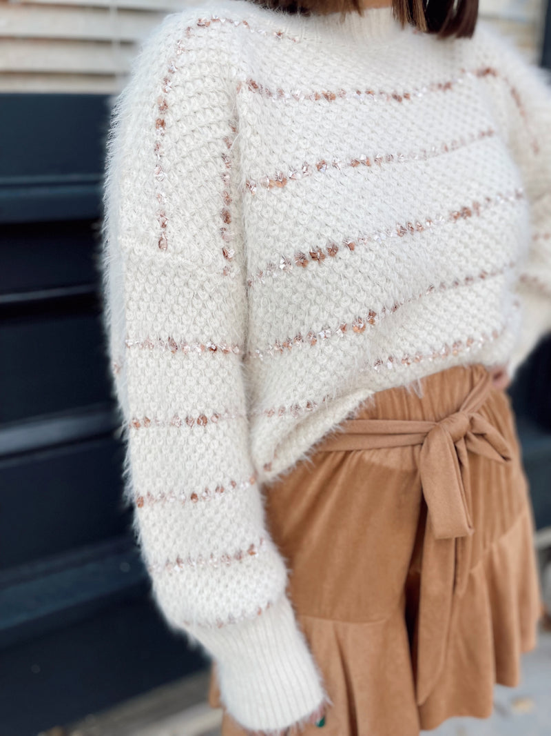 Rayna Suede Tiered Skort
