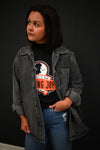 Lillee Denim Jackets-Charcoal
