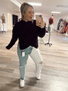 Half and Half Denim Jeans