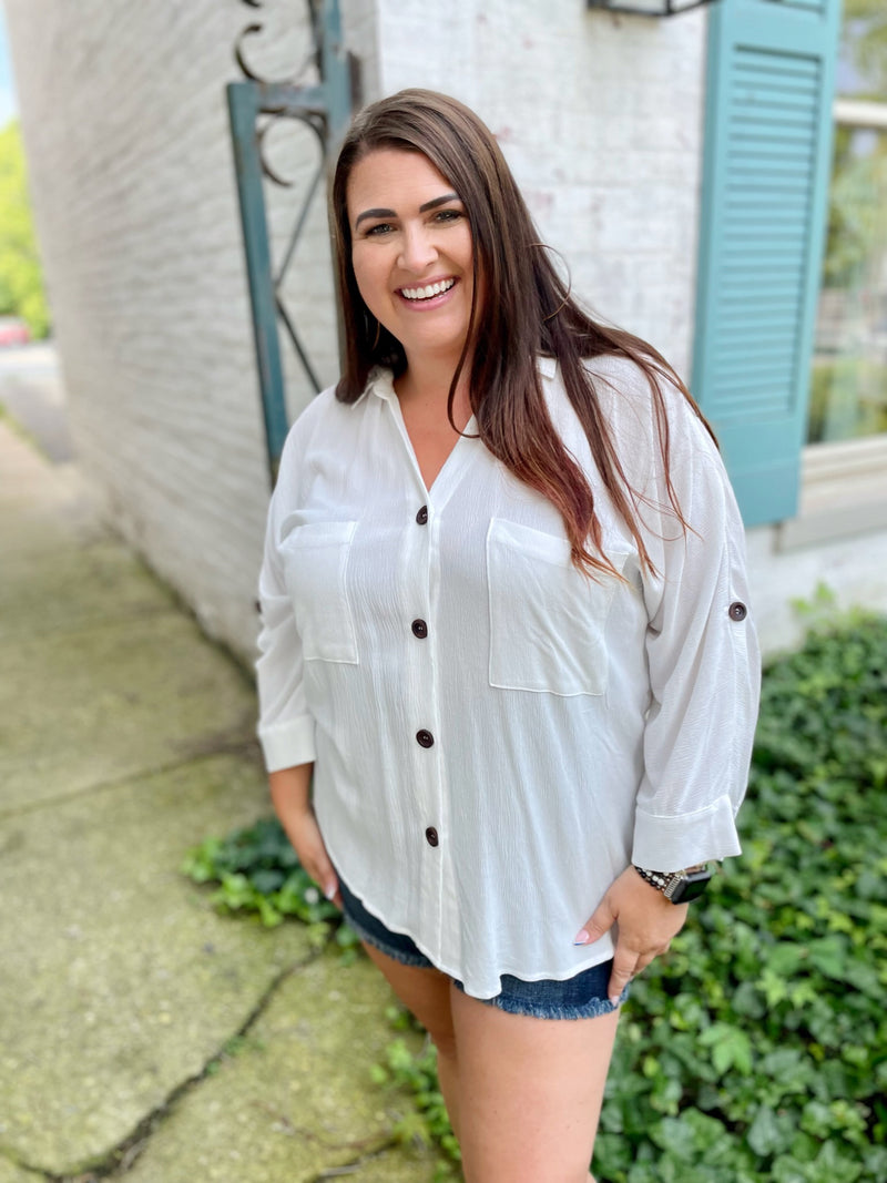 Need, Must, Want Button Up Top
